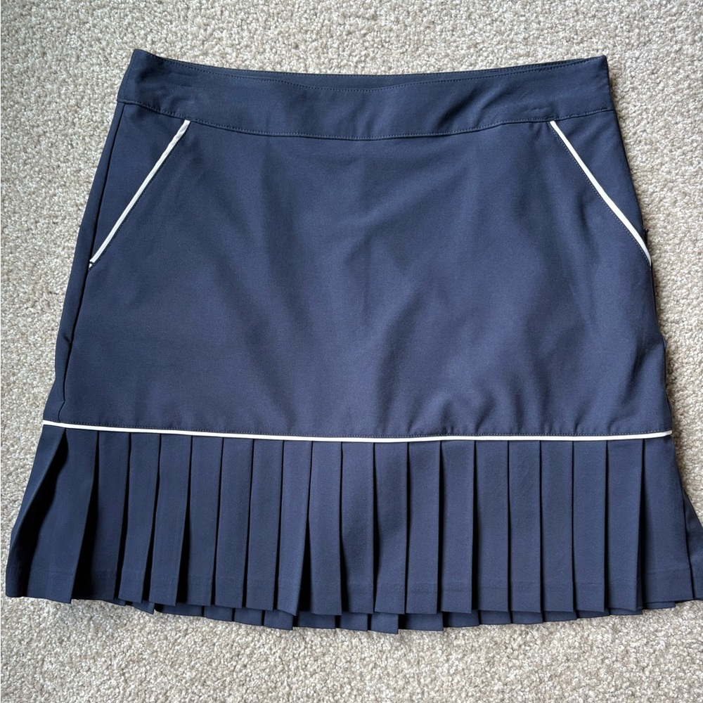 Lady Hagen Navy Skort with White Accents 4